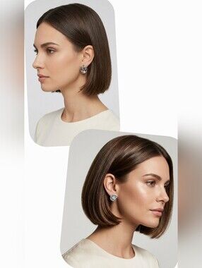 Jennifer K Company NWT Silver Tone Crystal Knot Earrings - Set of 2 Pairs 🐈